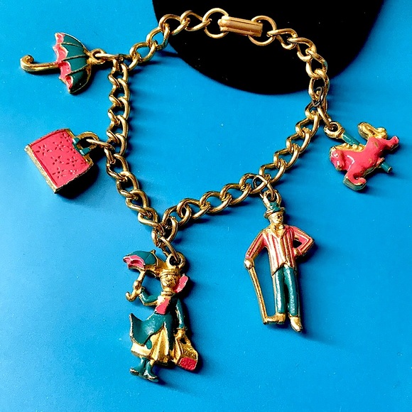 🖤60s RARE💕MARY POPPINS Disney charms bracelet